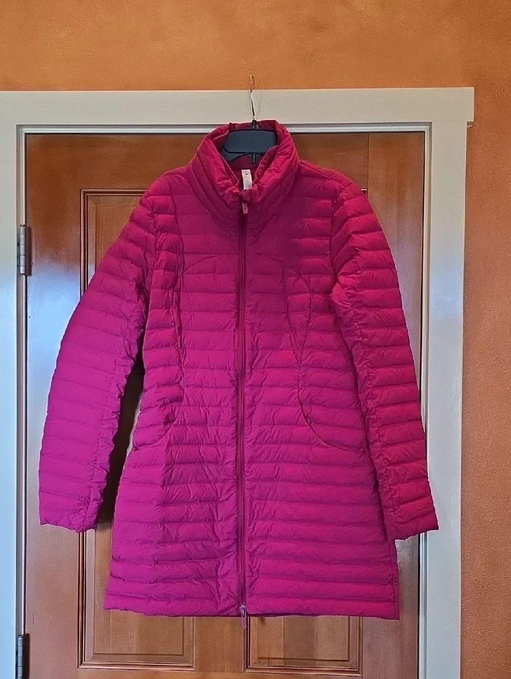 lululemon athletica Women's Long Quilted Puffer Jacket - Fuchsia. NWOT! SIZE 10